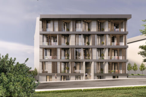 Neva Flats Kemerburgaz dış cephe ve proje genel görünümü